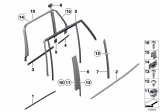 Diagram for 2013 BMW X1 Weather Strip - 51762990317