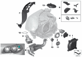 Diagram for 2015 BMW 535i Light Control Module - 63117343876