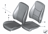 Diagram for 2013 BMW X3 Seat Cushion Pad - 52107240057