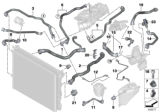 Diagram for BMW 740i Coolant Reservoir Hose - 17128678495