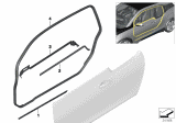 Diagram for BMW i3 Window Channel - 51337277049