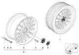 Diagram for BMW Alloy Wheels - 36111095340