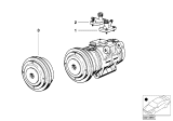 Diagram for BMW 325e A/C Clutch - 64521386300