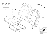 Diagram for 2002 BMW 320i Seat Cushion Pad - 52108214910