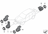 Diagram for 2007 BMW X3 Parking Assist Distance Sensor - 66209142218