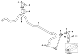 Diagram for 2002 BMW 540i Sway Bar Link - 31351095664