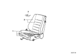 Diagram for 1990 BMW 325is Seat Cushion Pad - 52108106301