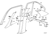 Diagram for 1993 BMW 535i Door Moldings - 51348138884