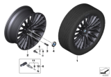 Diagram for BMW 750i xDrive Alloy Wheels - 36116869013
