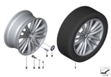 Diagram for BMW 535d xDrive Alloy Wheels - 36116791383