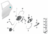 Diagram for BMW X6 Door Latch Cable - 51227474621