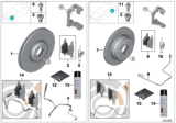 Diagram for BMW Brake Pad Sensor - 34356791958