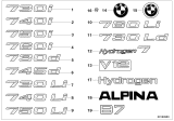 Diagram for 2004 BMW 760Li Emblem - 51147135356