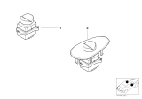 Diagram for BMW Alpina V8 Roadster Window Switch - 61318377340