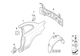 Diagram for 2011 BMW 128i Fender Splash Shield - 51717166249