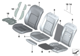 Diagram for BMW 535i GT Seat Cushion Pad - 52107228715