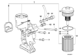 Diagram for 1999 BMW 328i Oil Filter - 11421740001