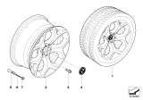 Diagram for 2007 BMW X5 Alloy Wheels - 36116772250