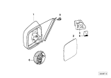 Diagram for 1992 BMW 318i Side View Mirrors - 51168184899