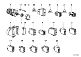 Diagram for 1996 BMW 850Ci Seat Heater Switch - 61311387917