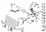 Diagram for BMW Alpina B7L Oil Cooler Hose - 17128600301