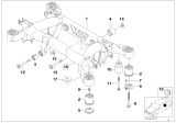 Diagram for 2000 BMW 740i Axle Beam - 33311090510