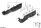 Diagram for BMW 550i GT Intake Manifold - 11617555663