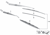 Diagram for 2008 BMW Z4 Windshield Wiper - 61617198670