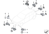 Diagram for BMW M2 Parking Assist Distance Sensor - 66209261612