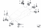 Diagram for BMW 228i Parking Assist Distance Sensor - 66209261612