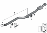 Diagram for 2014 BMW X3 Exhaust Pipe - 18307646097