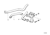 Diagram for 1986 BMW 524td Cooling Hose - 64211370259