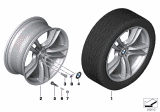 Diagram for 2013 BMW ActiveHybrid 7 Alloy Wheels - 36117841824