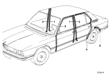 Diagram for 1969 BMW 2000 Weather Strip - 51721817589