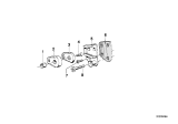 Diagram for 1988 BMW 635CSi Door Striker - 51211966820