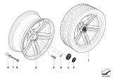 Diagram for 2008 BMW M6 Alloy Wheels - 36117835146