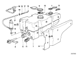 Diagram for 1993 BMW 750iL Washer Reservoir - 61661379589