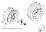 Diagram for 2002 BMW Z3 Wheel Cover - 36131094877