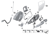 Diagram for BMW 340i Door Latch Cable - 51227259836