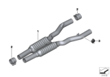 Diagram for BMW 760Li Exhaust Pipe - 18307591696