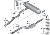Diagram for BMW 740e xDrive Exhaust Pipe - 18308637733