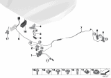 Diagram for BMW Hood Cable - 51237300572