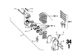 Diagram for BMW 633CSi Brake Caliper Repair Kit - 34111158692