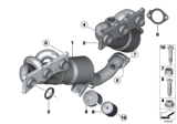 Diagram for BMW Exhaust Manifold - 18407556990