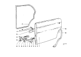 Diagram for 1969 BMW 2000 Door Seal - 51226640184