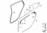 Diagram for 2014 BMW 550i GT Weather Strip - 51357289261