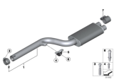 Diagram for BMW Z4 Exhaust Pipe - 18307647053