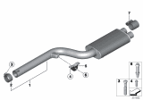 Diagram for BMW Z4 Exhaust Resonator - 18307647053