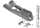Diagram for BMW M235i xDrive Gran Coupe Center Console Base - 51169460092