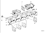 Diagram for 1985 BMW 524td Exhaust Flange Gasket - 11712243895